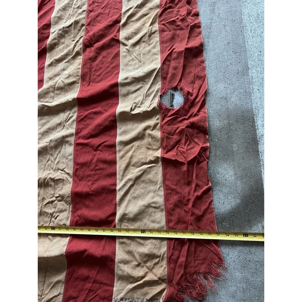 Vintage 48 Star American Flag Large Sewn Stars Stripes Cotton Bunting 8ft x 5ft